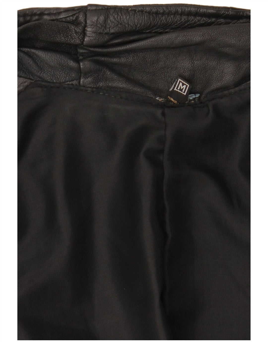 VINTAGE Gilet din piele pentru bărbați UK 38 Medium Black Patchwork