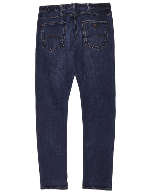 Blugi slim pentru bărbați Armani W32 L32 bumbac bleumarin