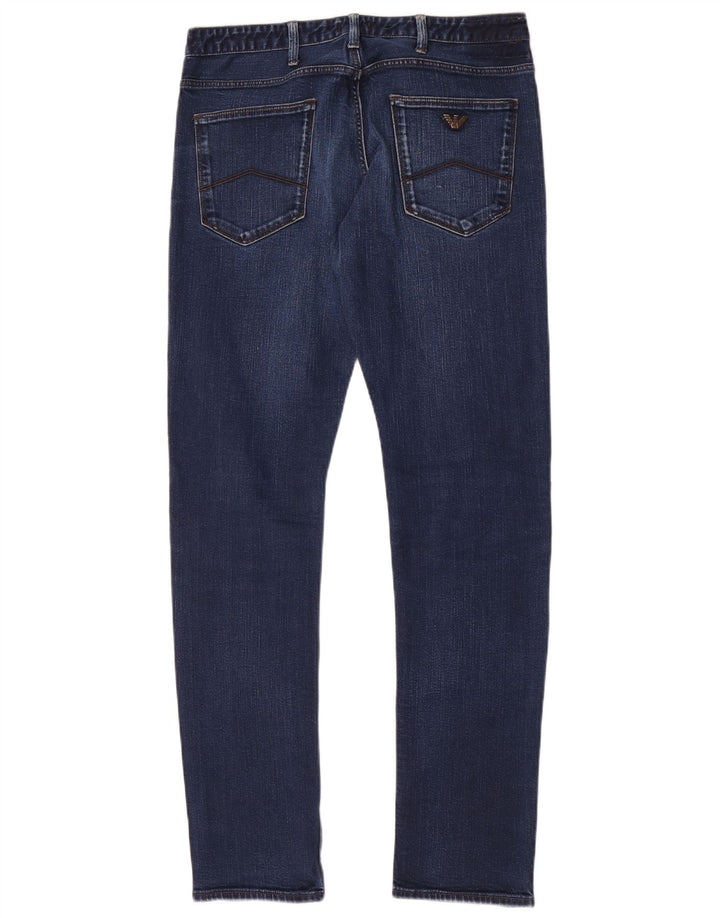 Blugi slim pentru bărbați Armani W32 L32 bumbac bleumarin