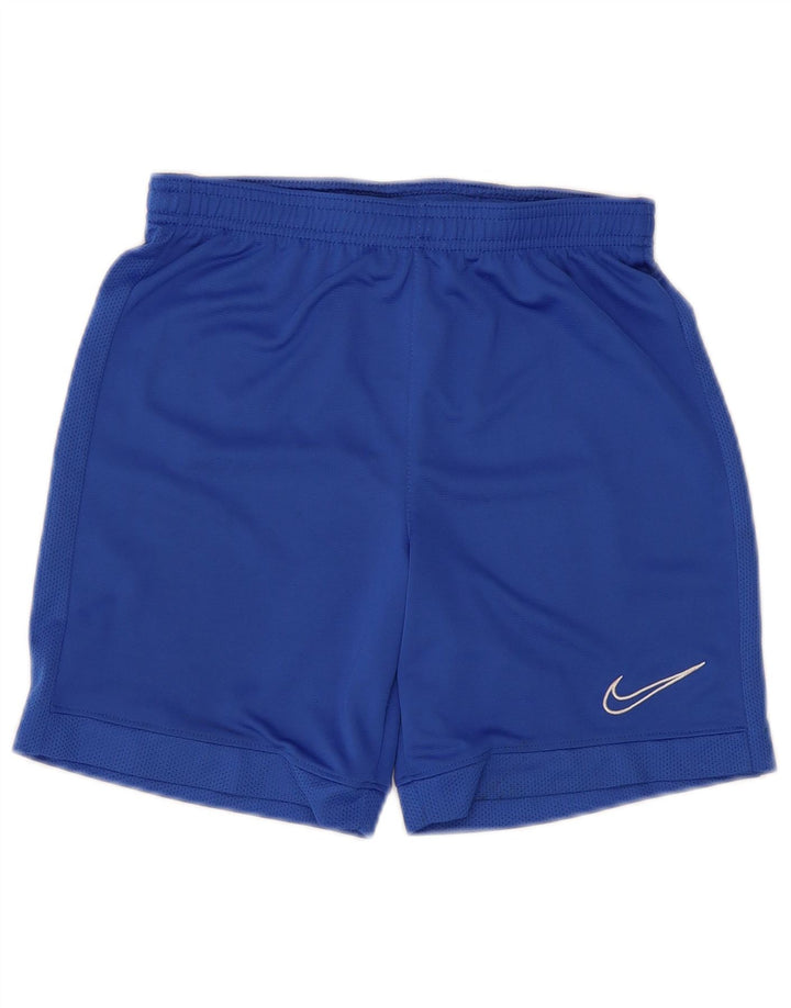 Pantaloni scurți sport Nike Dri Fit pentru băieți 10-11 ani Poliester albastru mediu
