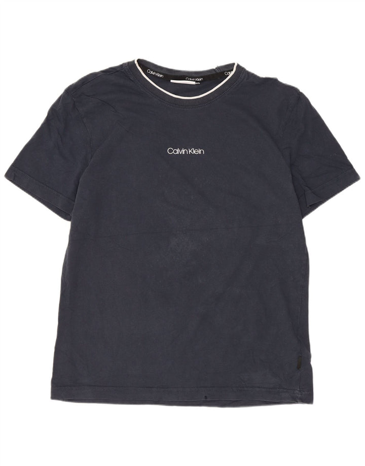 Tricou Calvin Klein pentru bărbați Top mediu din bumbac bleumarin