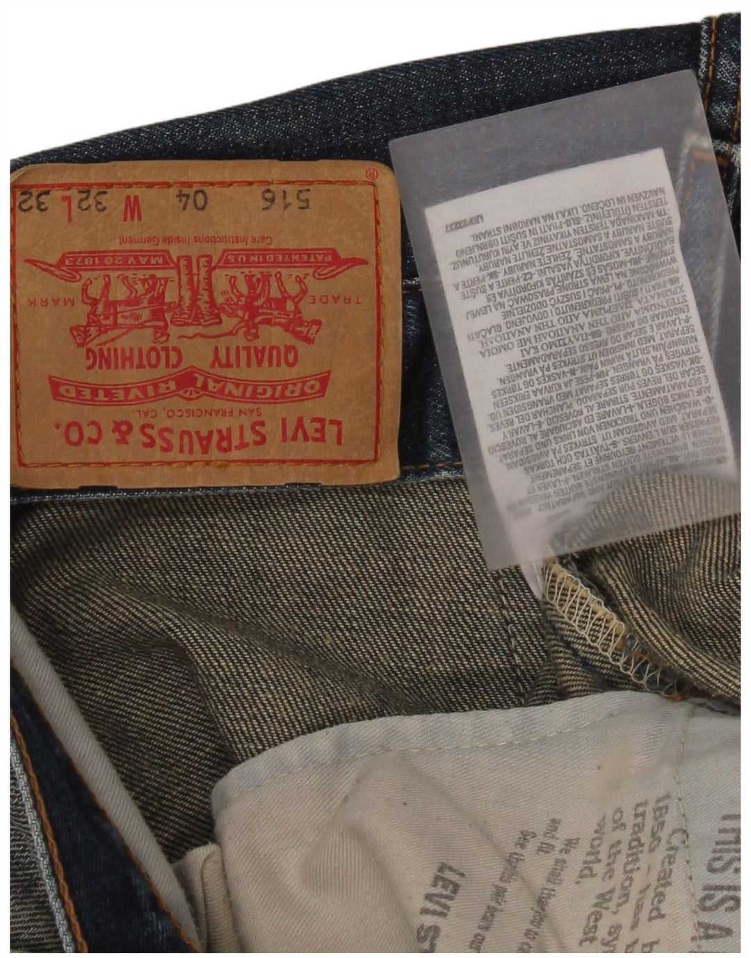 Blugi evazați Levi's 516 pentru femei W32 L32 bumbac albastru