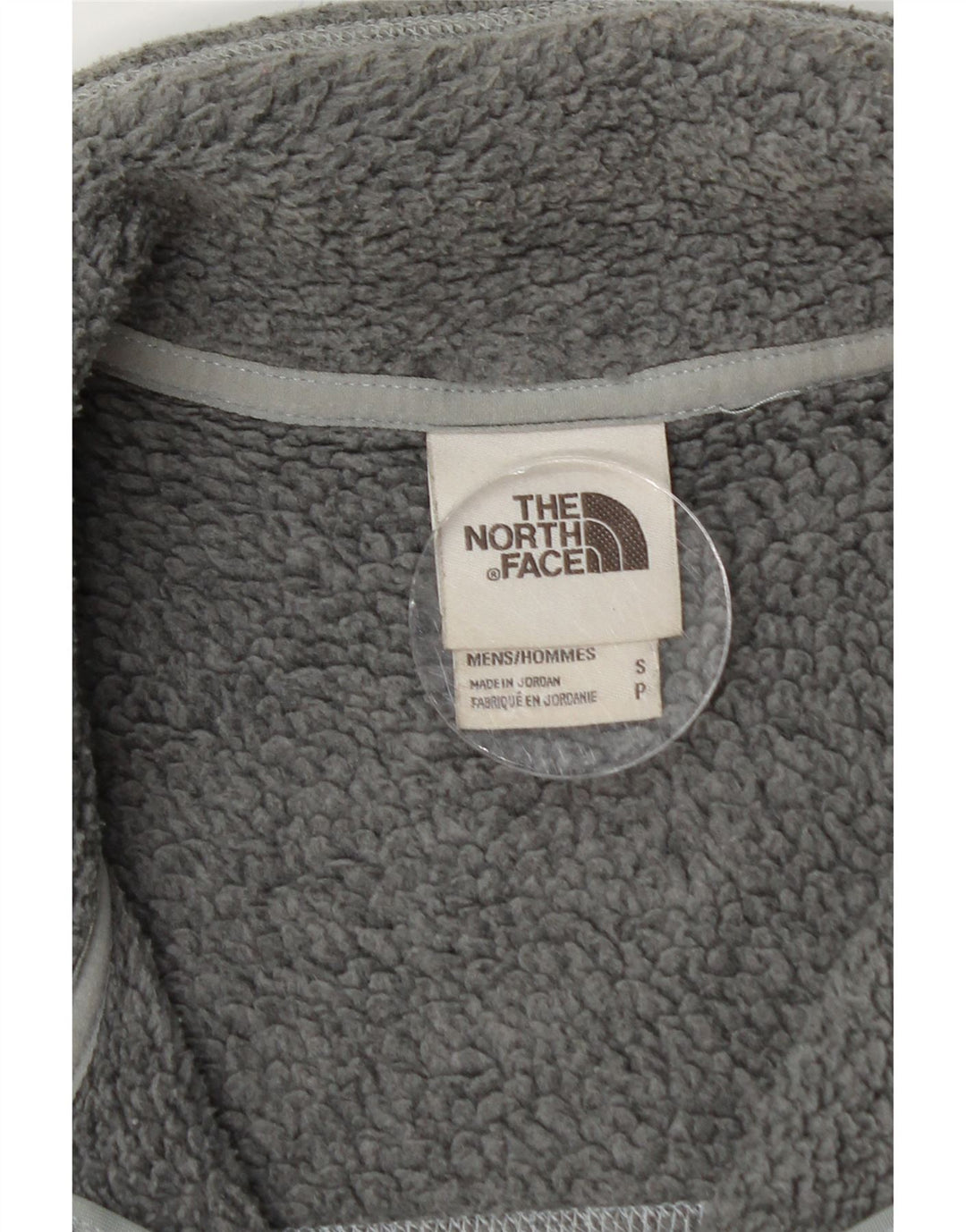 Jachetă de trening pentru bărbați THE NORTH FACE, din poliester moale, gri mic