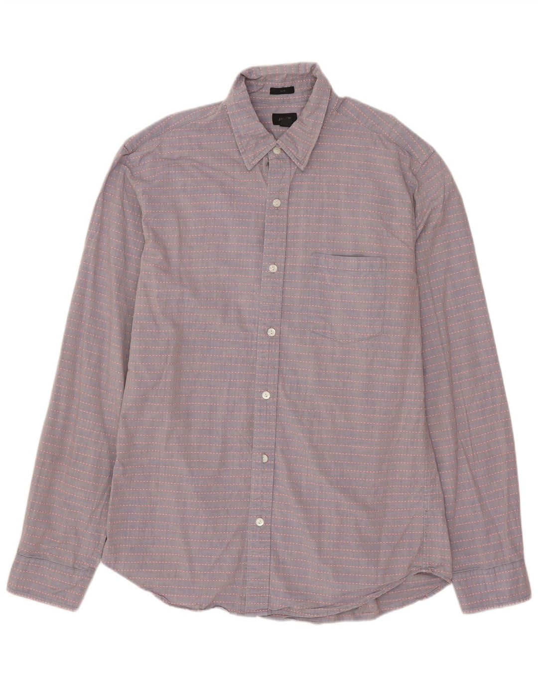 Cămașă Slim Fit pentru bărbați J. CREW, bumbac cu dungi gri mediu