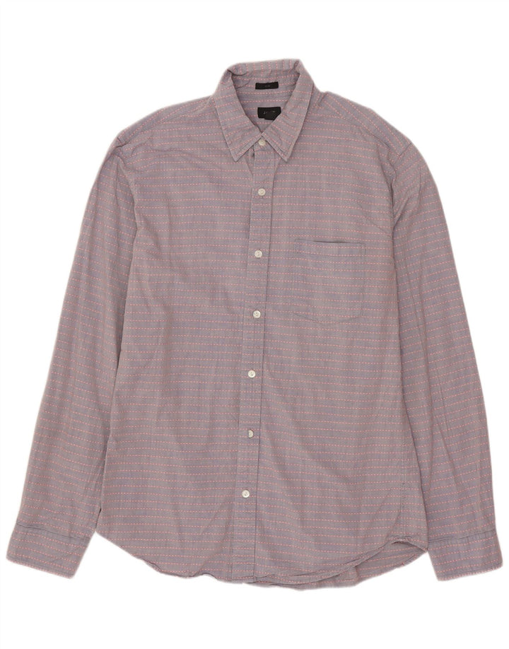 Cămașă Slim Fit pentru bărbați J. CREW, bumbac cu dungi gri mediu