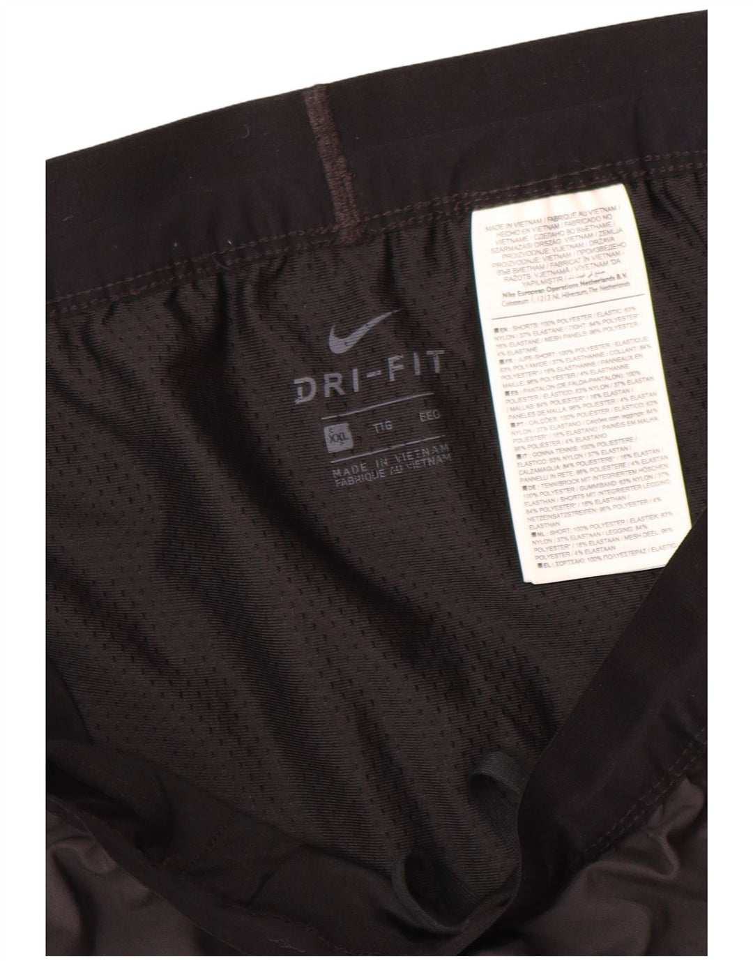 Pantaloni scurți sport Nike Dri Fit pentru femei UK 20 2XL Gri Poliester
