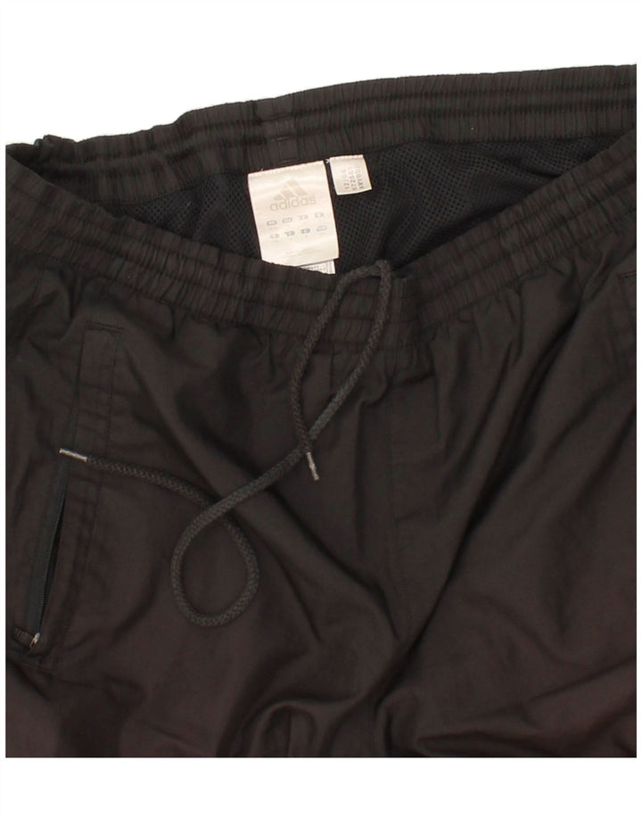 ADIDAS Mens Tracksuit Trousers UK 36/38 Small Black Polyester Vintage Adidas and Second-Hand Adidas from Messina Hembry 