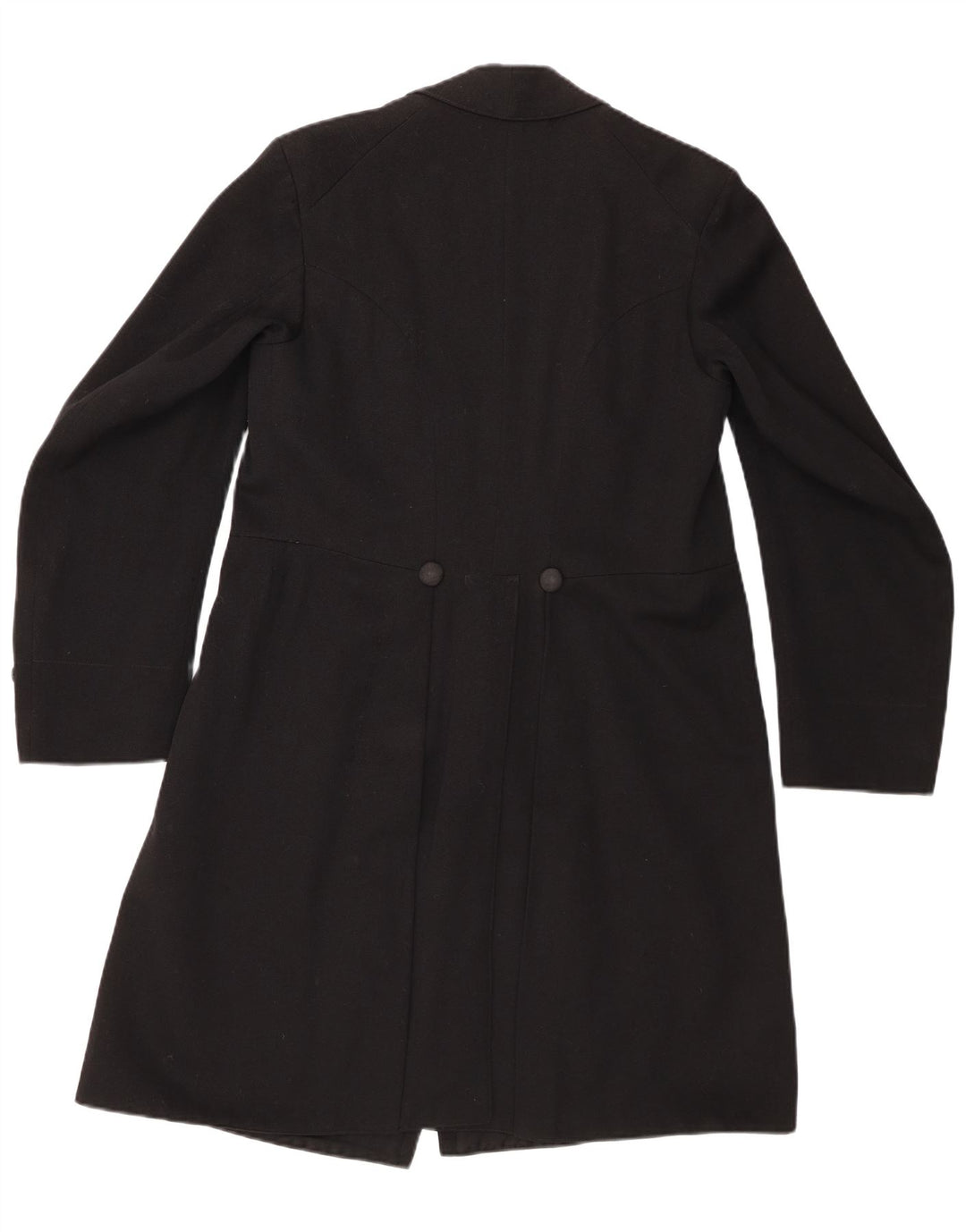 Palton vintage pentru femei la dublu piept UK 12 Medium Black