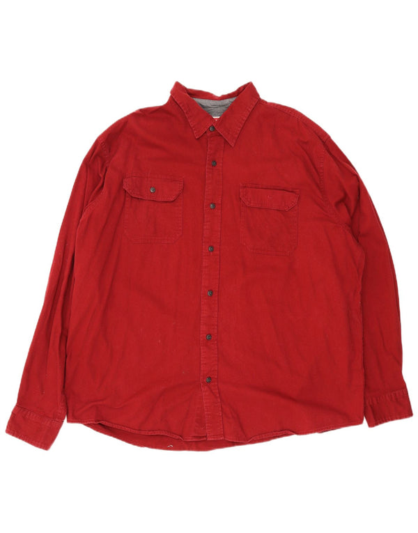 Cămașă Wrangler pentru bărbați, bumbac roșu, cu formă regulată