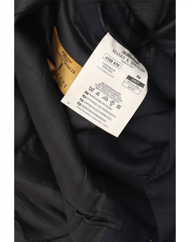 Jachetă pentru bărbați Marks & Spencer St. Michael Blazer UK 42 mare bleumarin