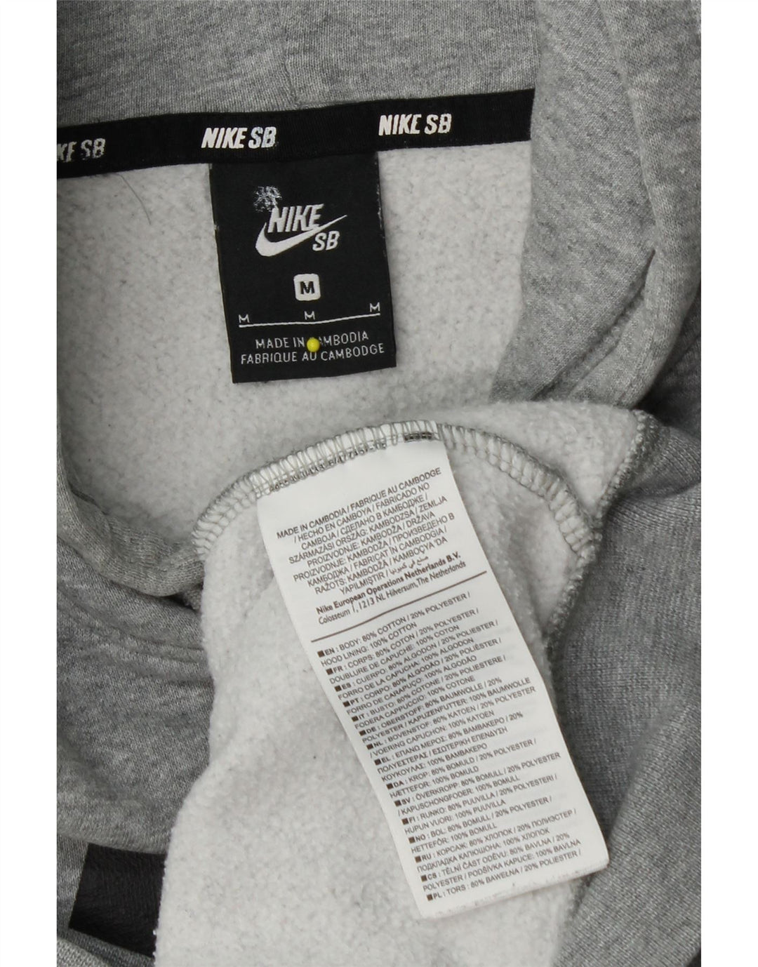 Pulover Nike Grafic pentru bărbați, bumbac, gri mediu