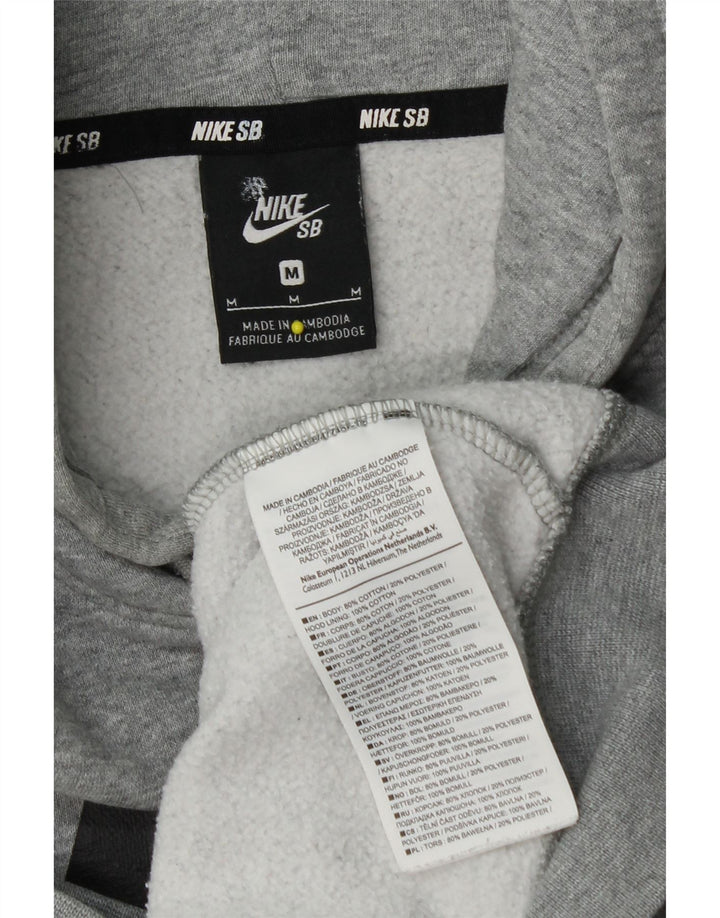 Pulover Nike Grafic pentru bărbați, bumbac, gri mediu