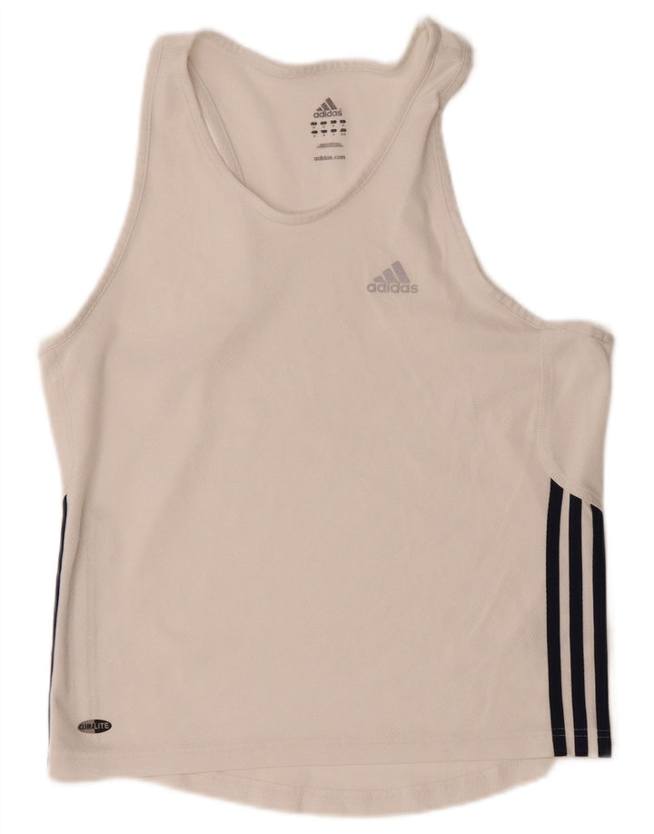 Adidas Climalite Vest Vest Top Mediu Alb Poliester