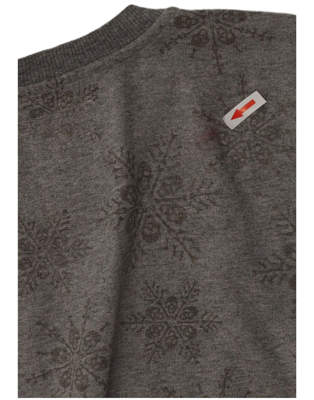 Pulover Vans pentru bărbați, bumbac floral, gri mediu