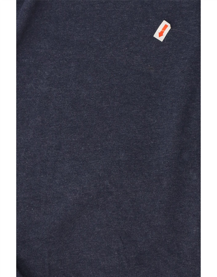 CALVIN KLEIN Top grafic pentru bărbați cu mânecă lungă din bumbac bleumarin mic