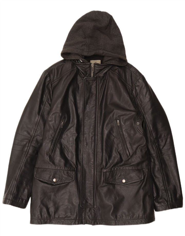 Jachetă din piele pentru bărbați CONBIPEL IT 52 XL din piele neagră