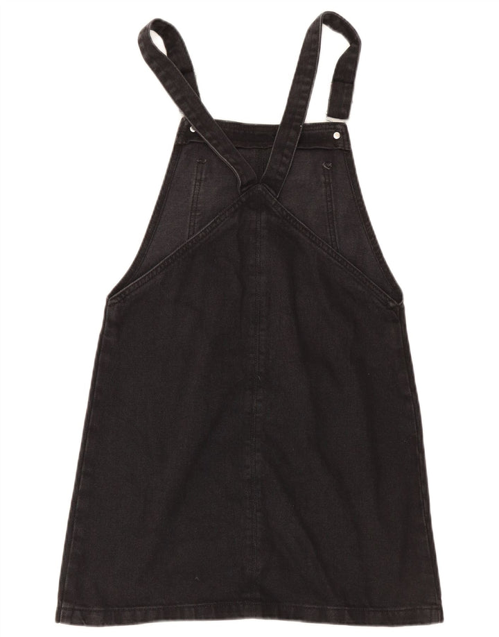 Topshop rochie salopetă din denim pentru femei UK 8, poliester negru mic
