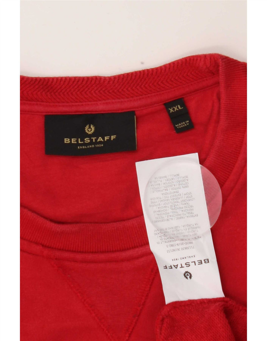 Pulover pentru bărbați Belstaff, 2XL, bumbac roșu