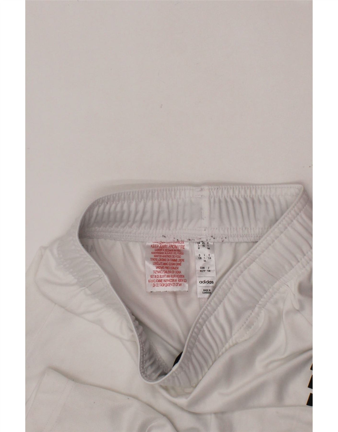 Pantaloni scurți sport Aeroready ADIDAS 7-8 ani poliester alb