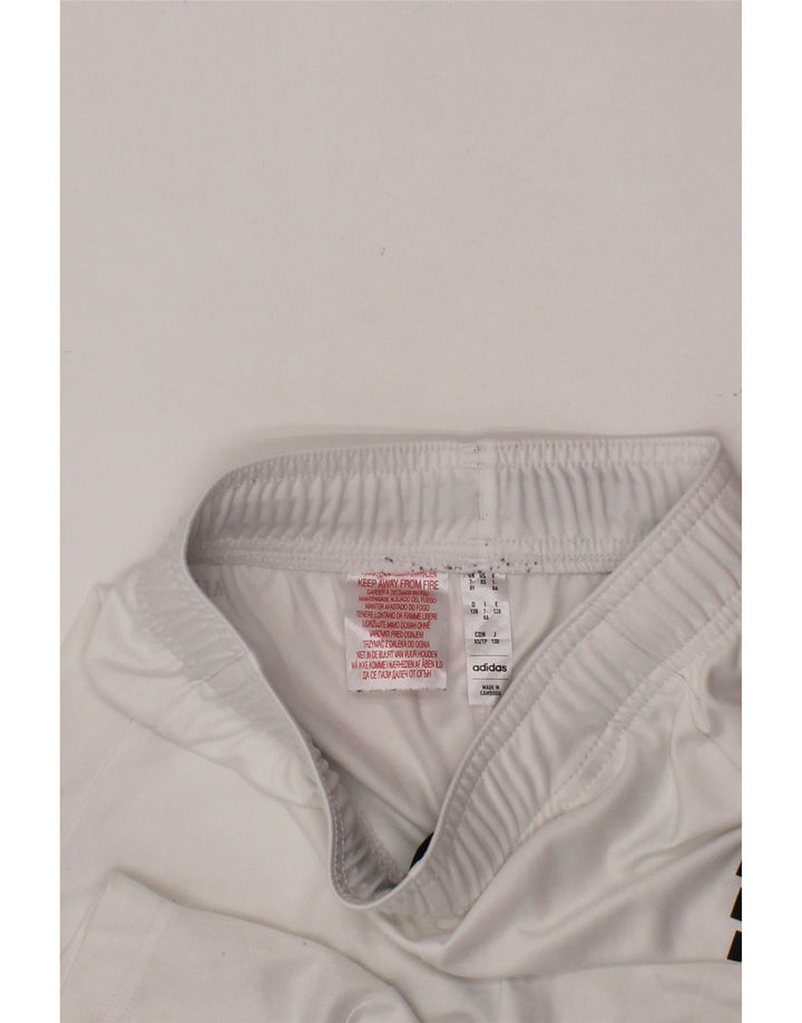 Pantaloni scurți sport Aeroready ADIDAS 7-8 ani poliester alb