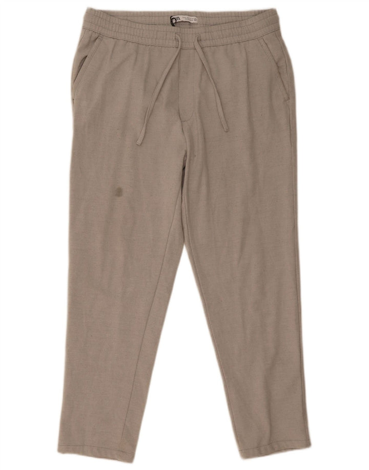Pantaloni de trening ZARA pentru bărbați XL poliester gri