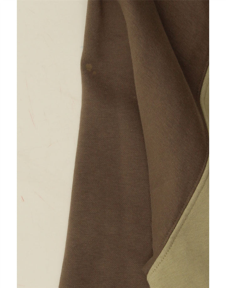 Pulover VANS pentru bărbați, bumbac color block, kaki mediu