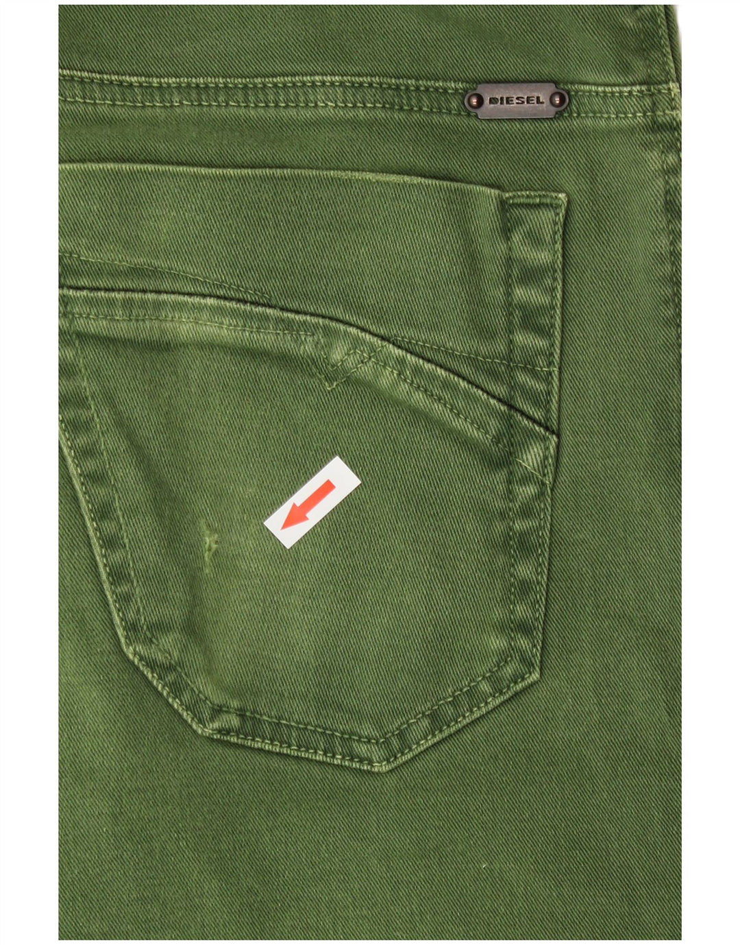 Diesel Bărbați Iakop Regular Slim Tapered Jeans W30 L27 Verde Bumbac