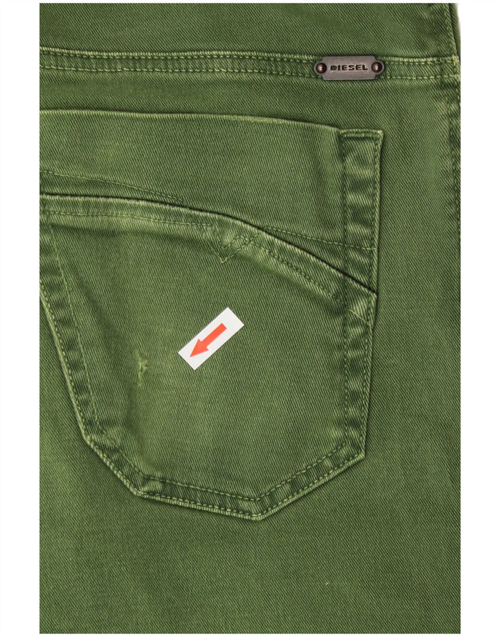 Diesel Bărbați Iakop Regular Slim Tapered Jeans W30 L27 Verde Bumbac