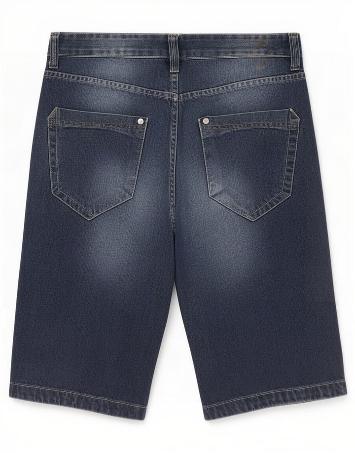 Pantaloni scurți din denim pentru bărbați Zara EU 42 Large W32 Bleumarin