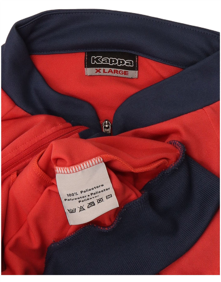 Jachetă de trening pentru băieți Kappa 13-14 ani XL poliester color bloc roșu