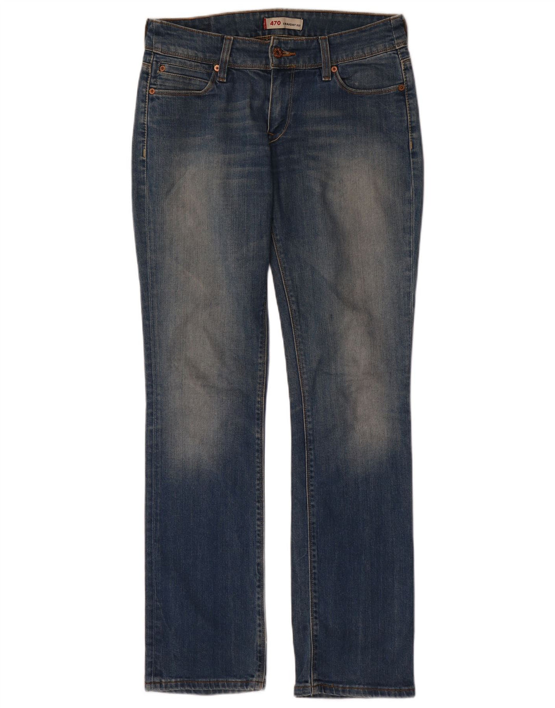 Blugi drepti 470 pentru femei Levi's W32 L33 Bumbac albastru