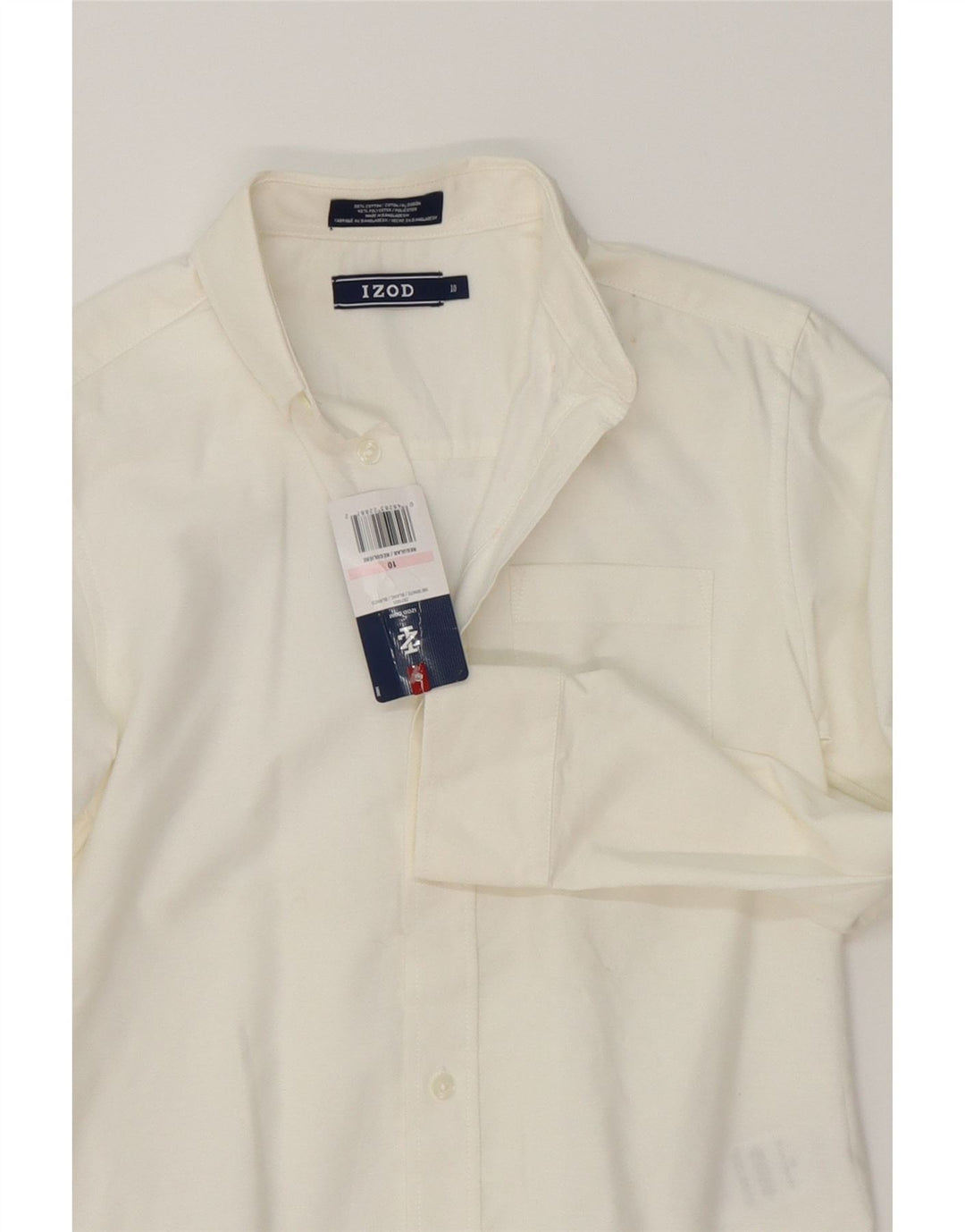 IZOD Boys Shirt 9-10 Years White Cotton Vintage Izod and Second-Hand Izod from Messina Hembry 