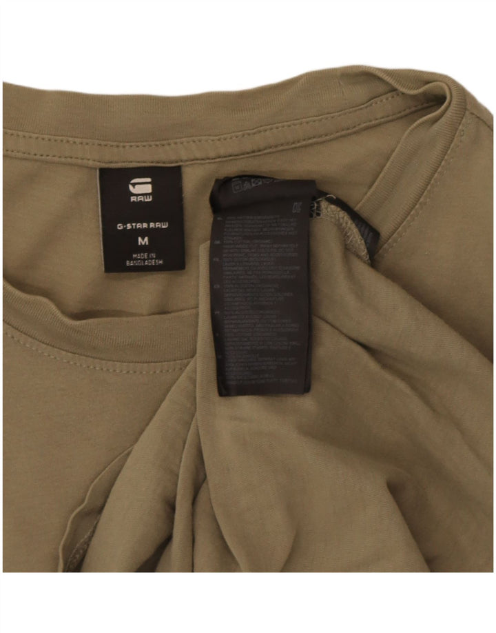 Tricou Bărbați G-Star Top Mediu Kaki Bumbac