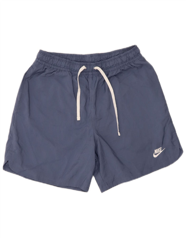 Pantaloni scurți de înot Nike pentru bărbați, poliester albastru mediu