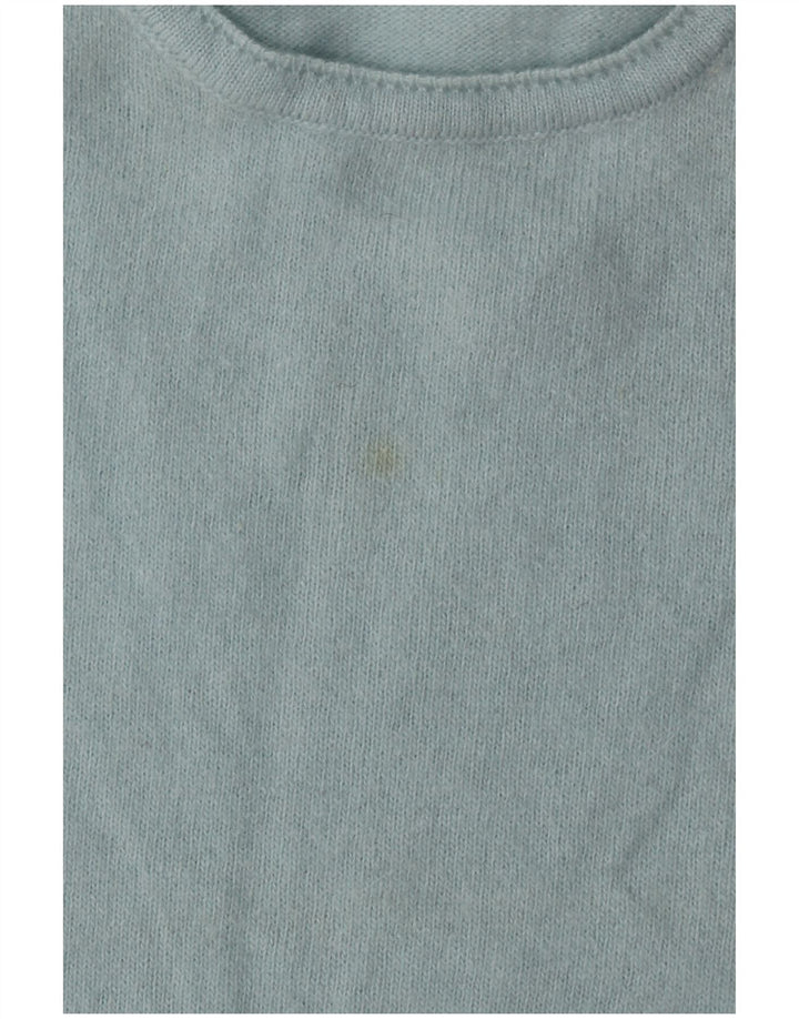 Pulover pentru damă BENETTON cu decolteu triplu Turcoaz mediu UK 14