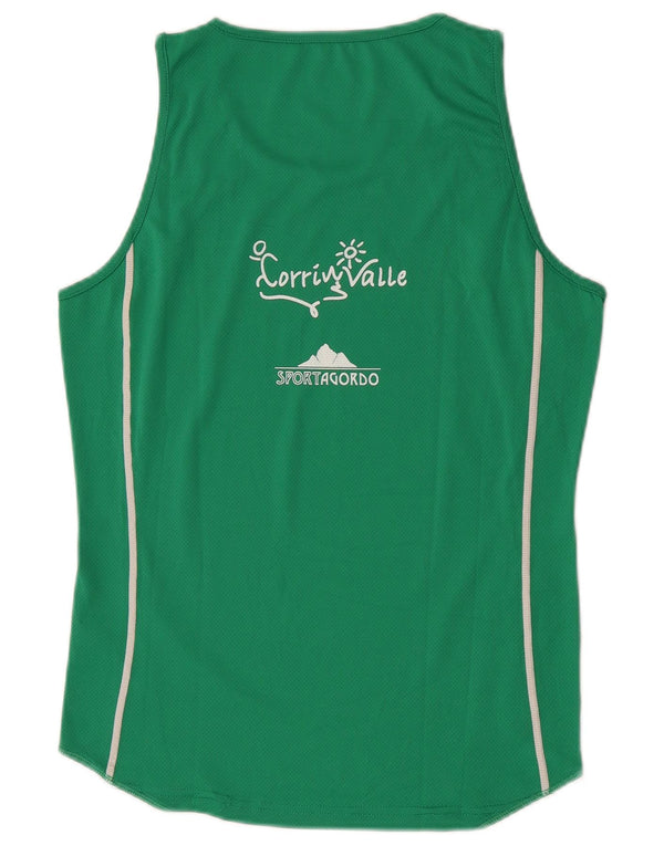 Top cu vestă grafică Asics pentru bărbați, mic, verde, colorblock