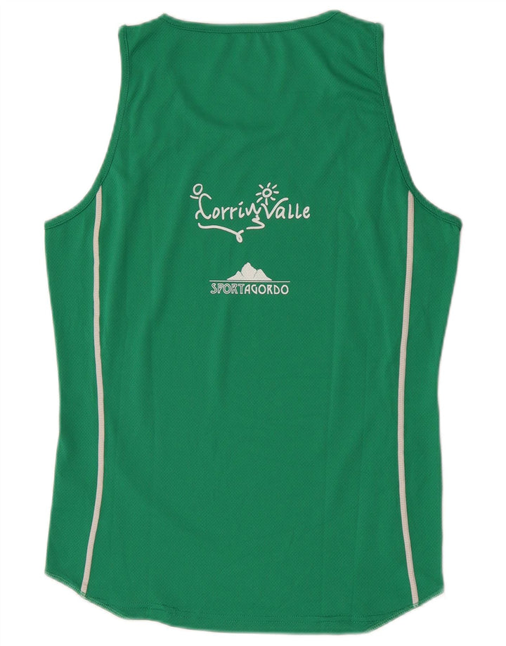 Top cu vestă grafică Asics pentru bărbați, mic, verde, colorblock
