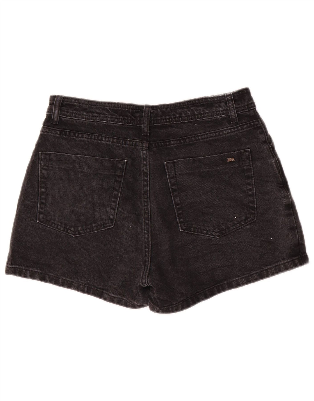 Pantaloni scurți din denim pentru femei Zara Medium W28 Bumbac negru