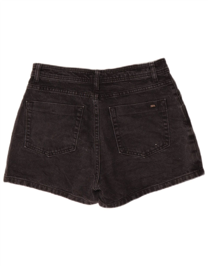 Pantaloni scurți din denim pentru femei Zara Medium W28 Bumbac negru