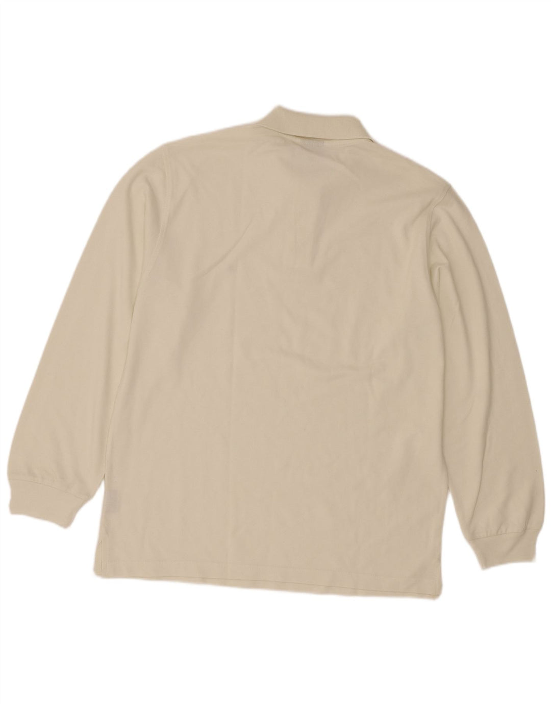 Tricou polo cu mânecă lungă pentru bărbați Invicta, bumbac mediu bej