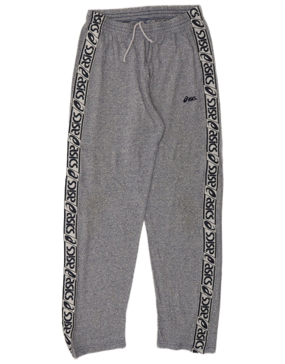 Pantaloni de trening ASICS pentru bărbați cu grafică, bumbac cu pete, albastru bleumarin mediu