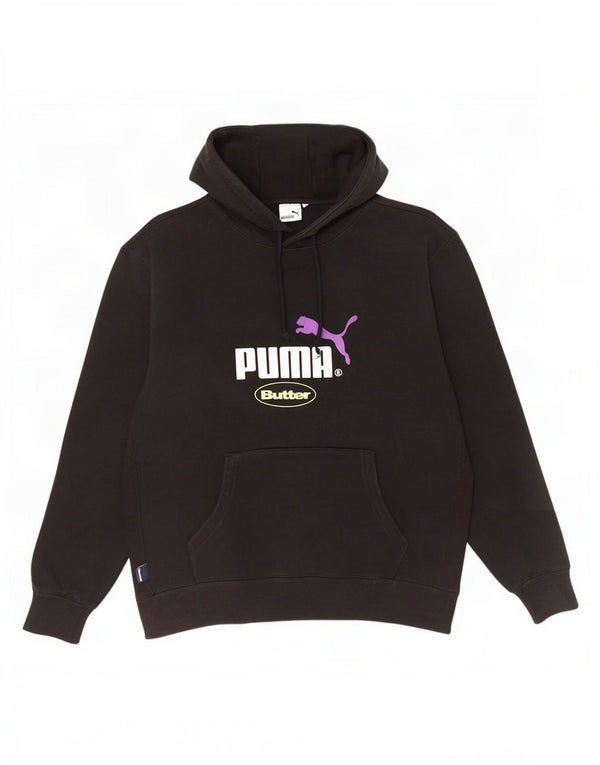 Pulover pentru bărbați Puma Graphic Hoodie Jumper mare, negru, bumbac