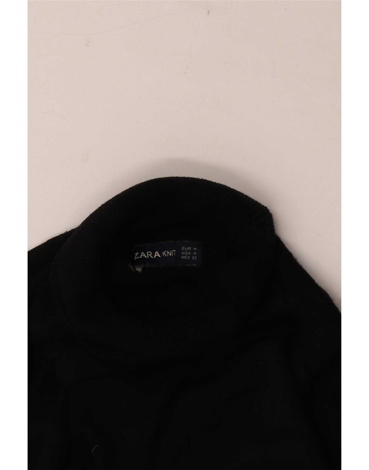 Pulover pentru femei cu gât rulat Zara UK 14 Medium Negru
