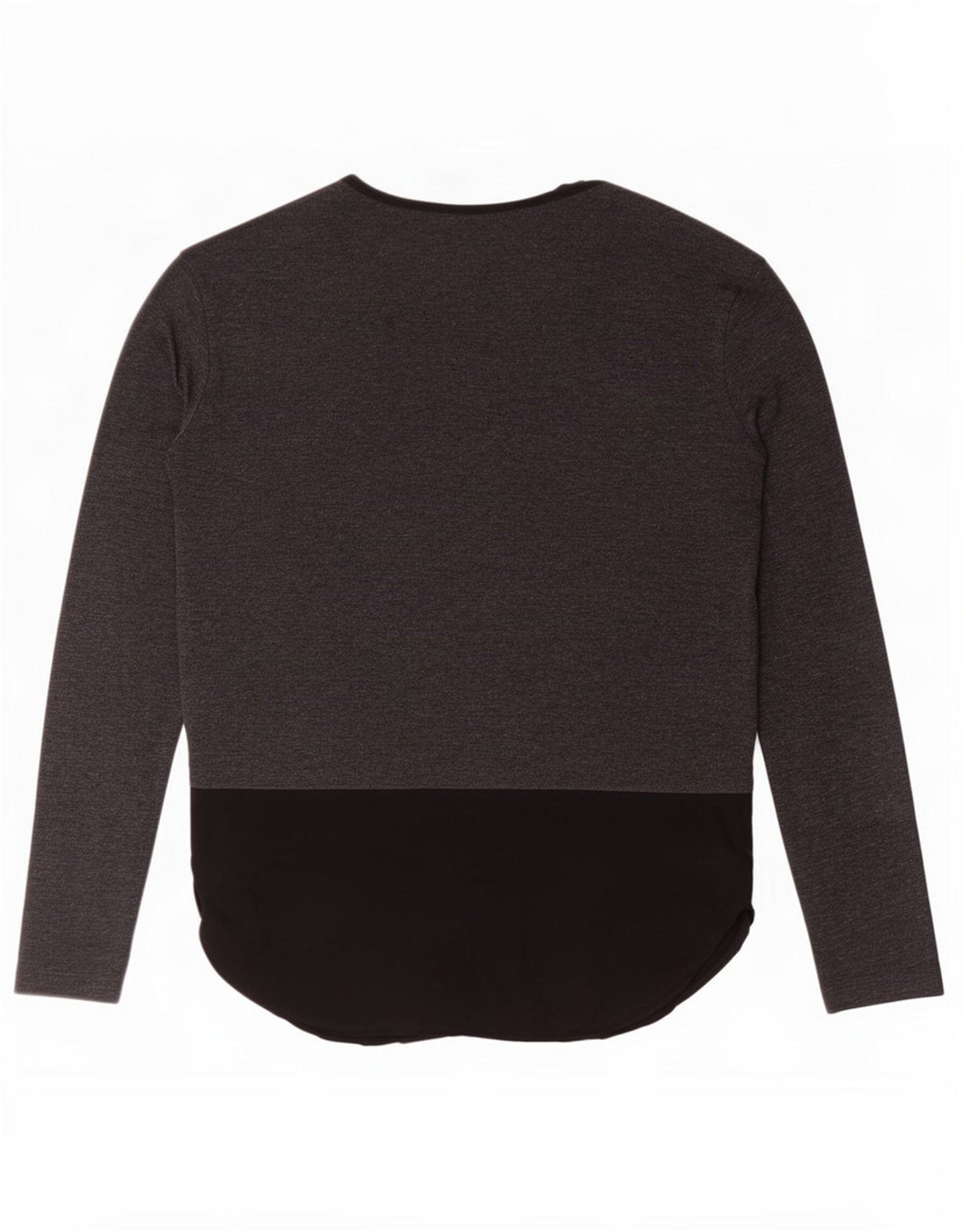 Top pentru femei Zara cu mânecă lungă UK 16 mare, gri, poliester color bloc