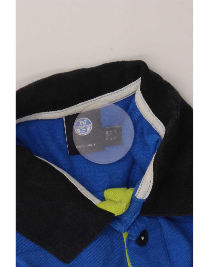 Tricou polo North Sails pentru bărbați, albastru, color block