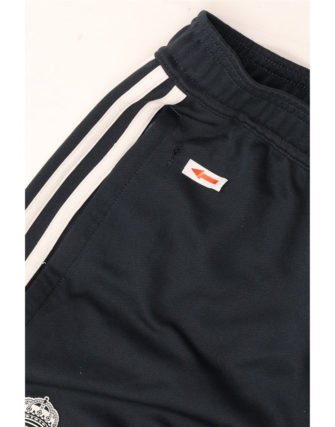 Pantaloni de trening Adidas Real Madrid pentru bărbați, poliester negru mic