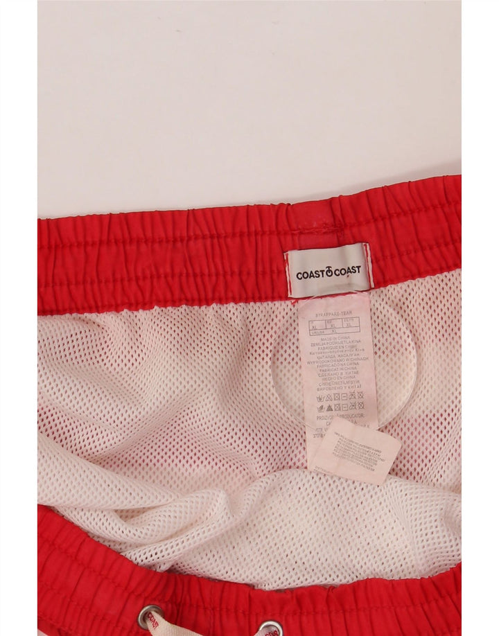 COAST Pantaloni scurți de înot pentru femei UK 18 XL Poliester cu dungi roșii