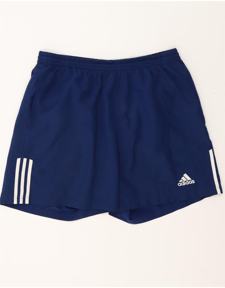 Pantaloni scurți sport pentru bărbați ADIDAS XL, poliester bleumarin