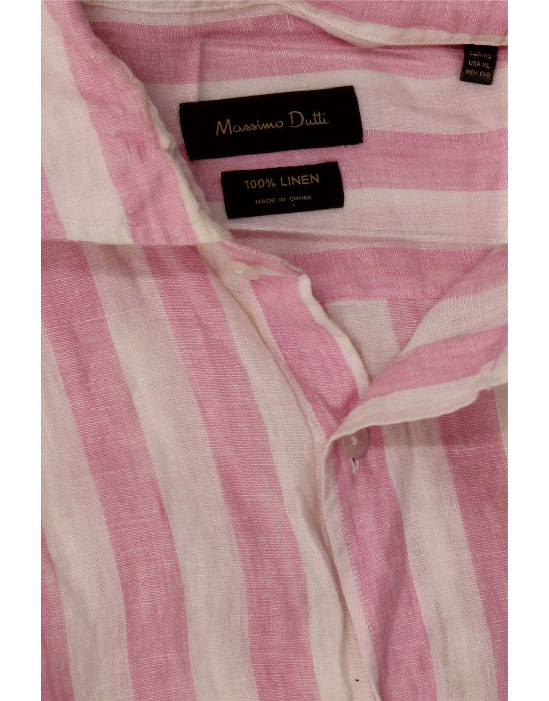 Cămașă Massimo Dutti pentru bărbați, XL, in dungi roz
