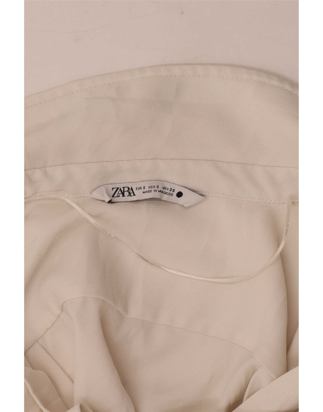 Bluză cu mânecă lungă pentru femei Zara UK 10 Small Off White